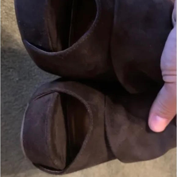 Z London size 10 women’s brown stiletto booties, new without box, suede - Picture 8 of 10